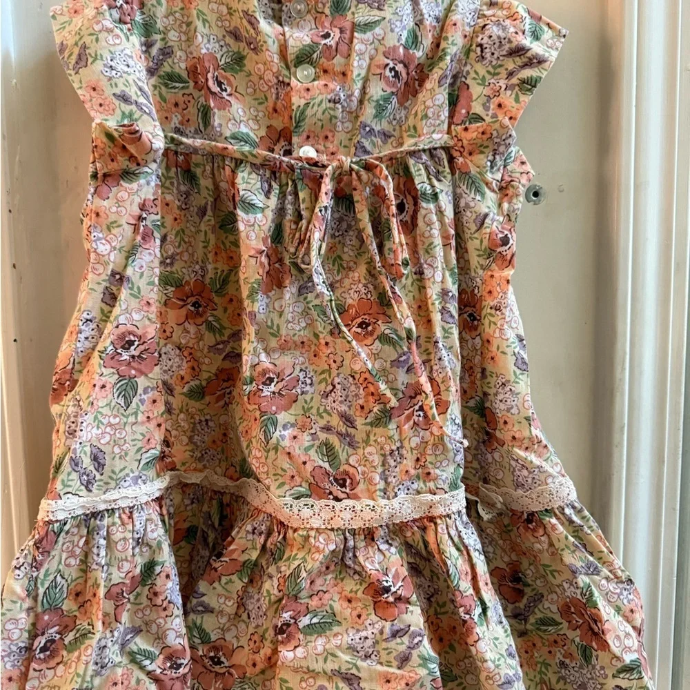 Vintage Polly Flinders Hand Smocked Dress